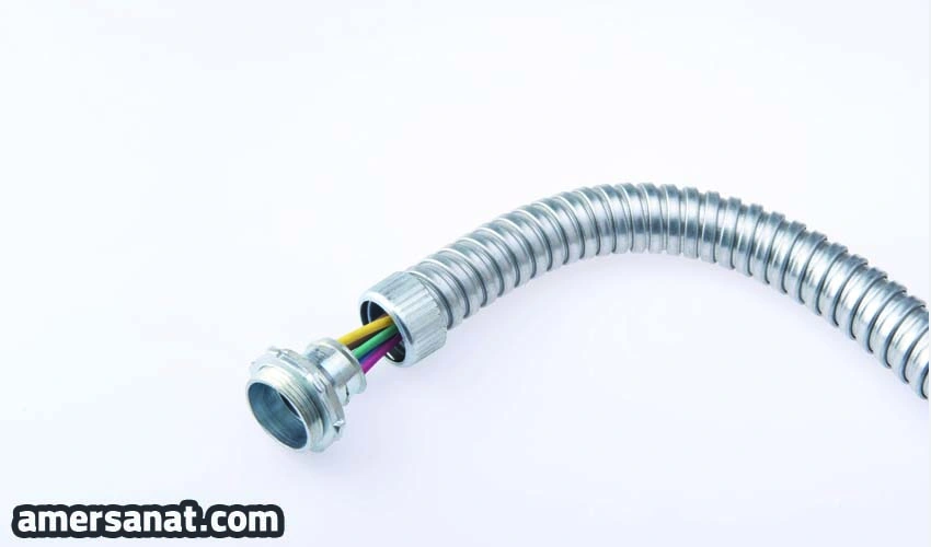 Electric metal hose pipe