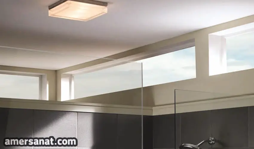 Built-in bathroom ceiling lamp